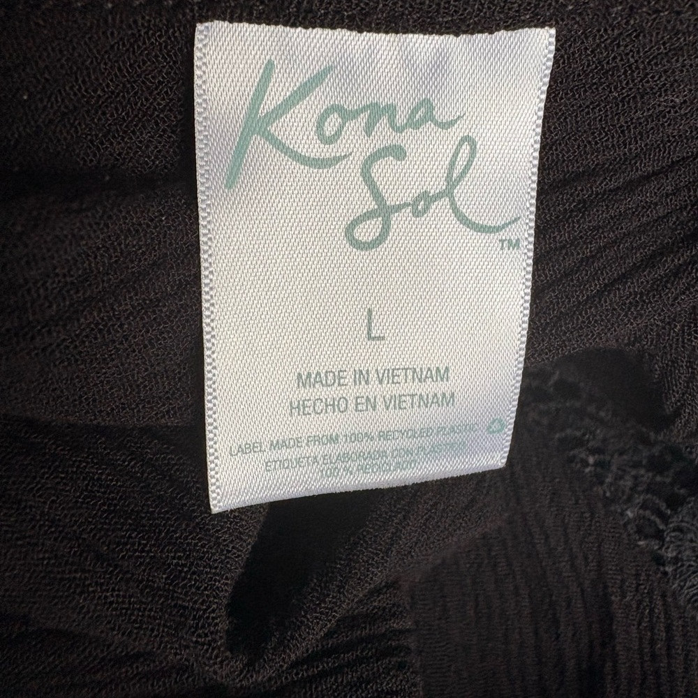 Kona Sol Black Lace Swim Cover-Up​ - Picture 4 of 6